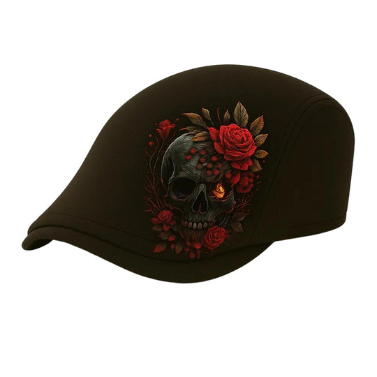🔥New arrival 50% OFF🔥Skull & Thorn Flat Cap