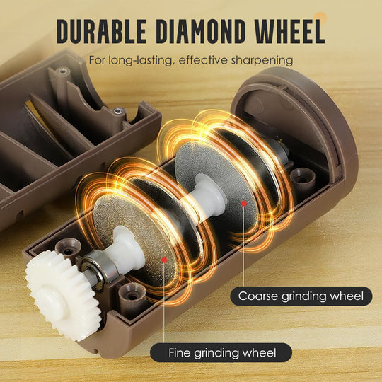🔪 utomatic Knife Sharpener – Effortless Precision, Safe & Works on All Blades for Lasting Sharpness ✨