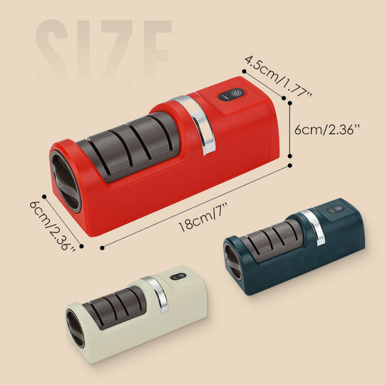 🔪 utomatic Knife Sharpener – Effortless Precision, Safe & Works on All Blades for Lasting Sharpness ✨