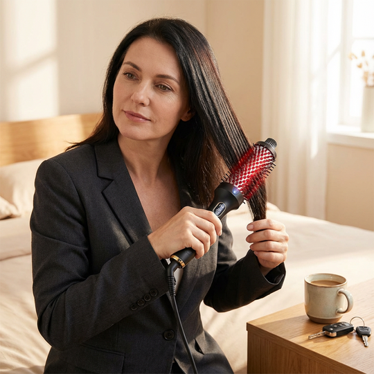 3-in-1 Magic Styler | Heated Straightener & Curler Comb | Switch Styles in Seconds