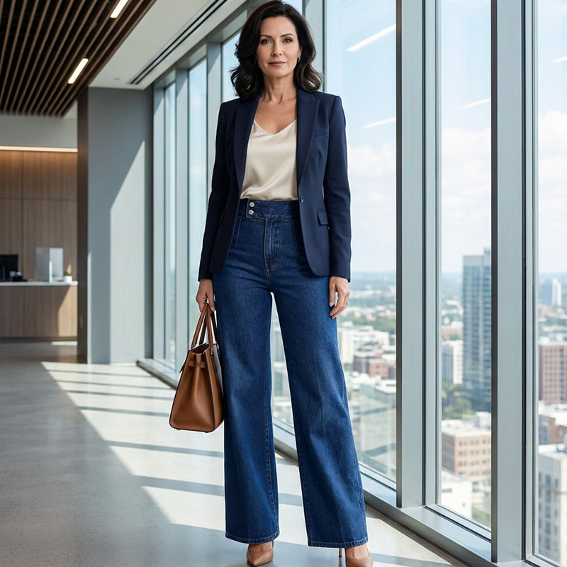 🎁2026 New Arrivals 50% OFF💥Women's High-Waist Wide-Leg Jeans