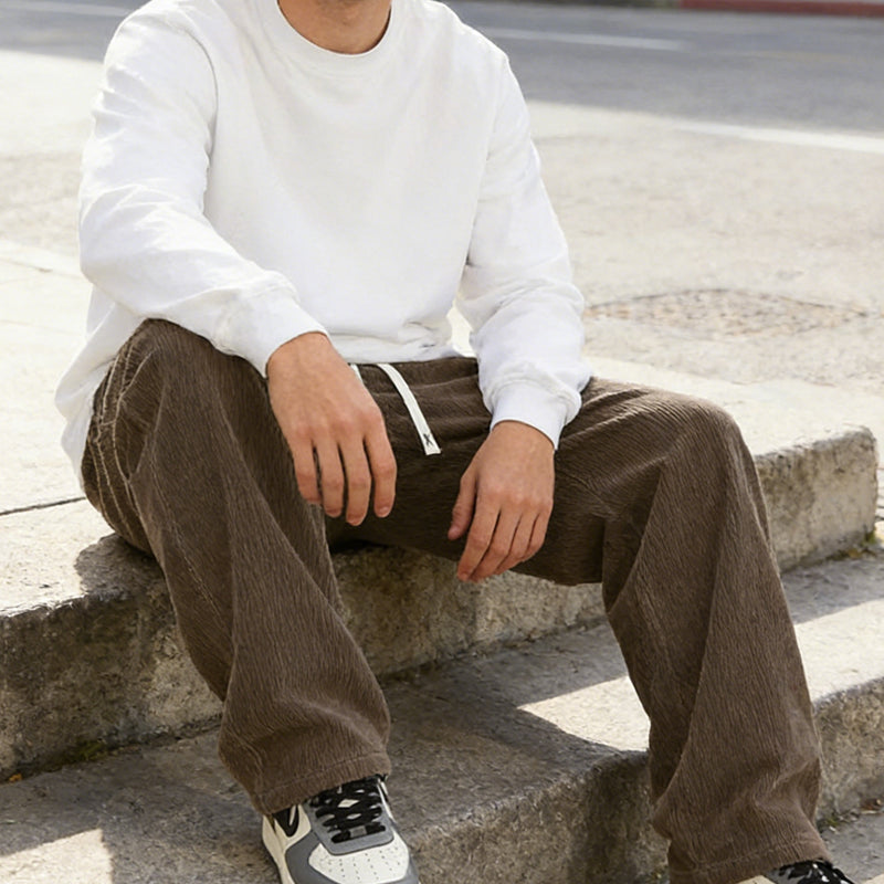 👖Spring New Arrivals 40% Off!🔥Men's Loose-Fit Drawstring Pants with Pockets
