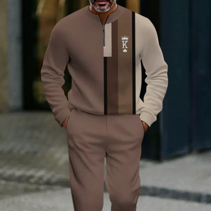 Pánský pulovr & kalhoty s grafickým potiskem