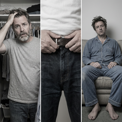 Pánský pulovr & kalhoty s grafickým potiskem