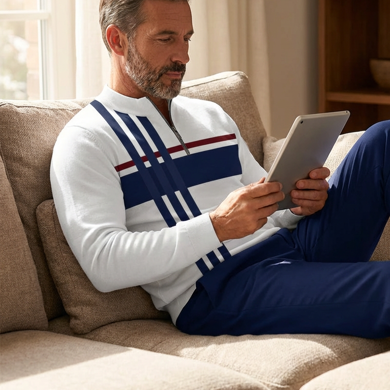 🎁New arrival 50% OFF💥Men's Graphic Print Pullover & Pants Set – Street Style, Comfort Fit & Casual Look 👖