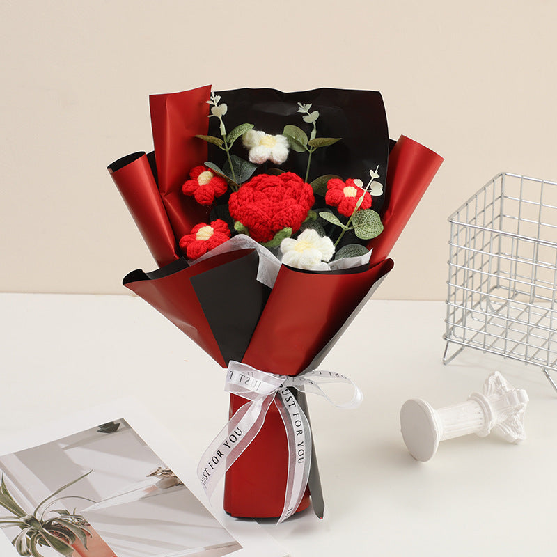 💐Den matek💕Ručně háčkovaná jemná květinová kytice