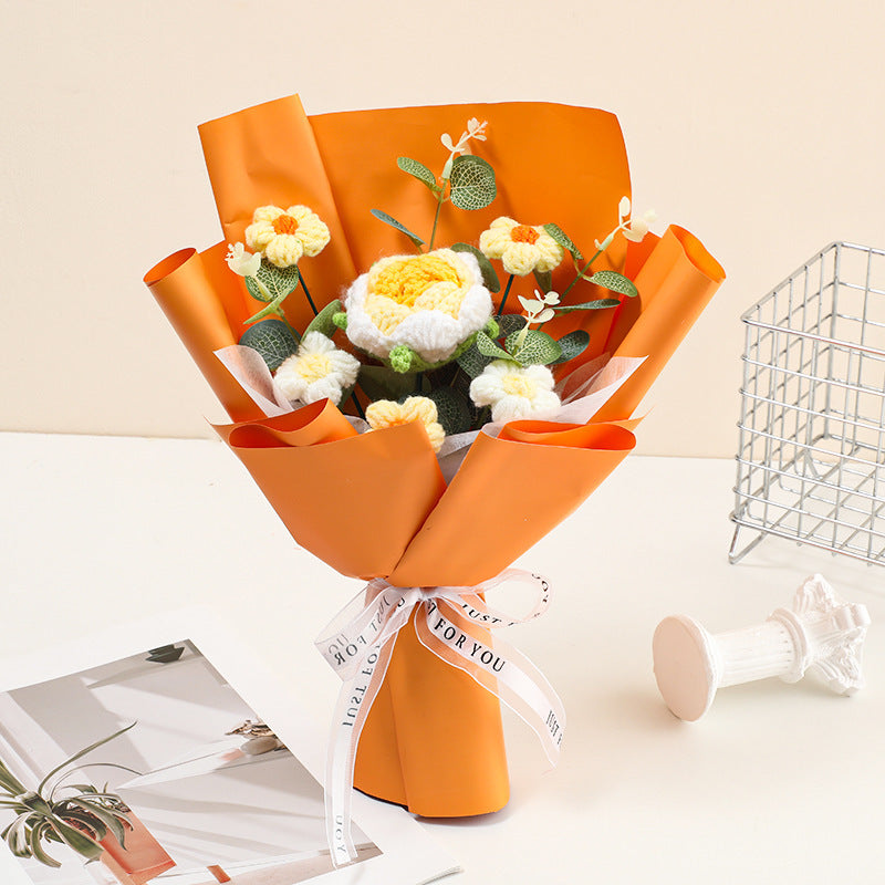 💐Den matek💕Ručně háčkovaná jemná květinová kytice