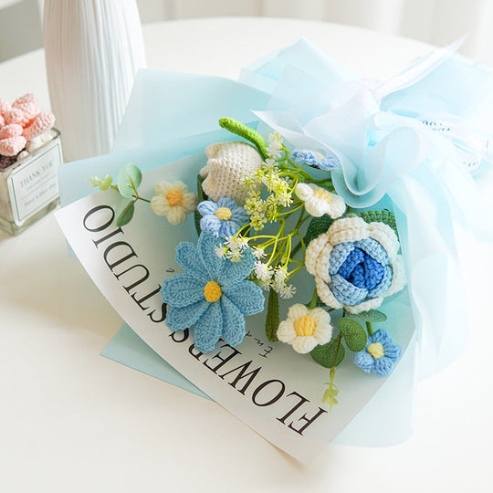 💐Den matek💕Ručně háčkovaná jemná květinová kytice