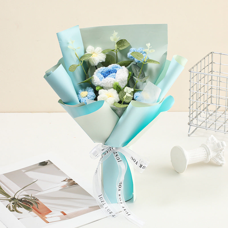 💐Den matek💕Ručně háčkovaná jemná květinová kytice