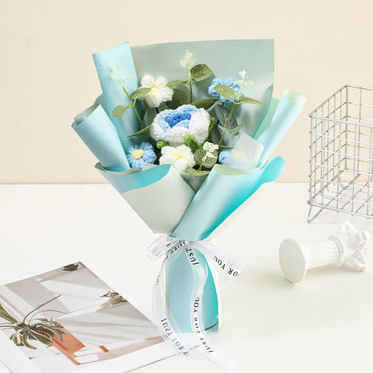 💐Den matek💕Ručně háčkovaná jemná květinová kytice