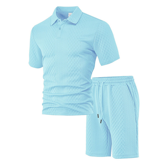 🥳2026 HOT SALE🥳💞50K+ SOLD!💥👴🩳50% OFF! Men's Diamond Print 2-Piece Set – Ready in seconds! Soft, breathable top with easy shorts. No fuss, just style. Perfect for garden BBQs or coffee dates. ☀️👕