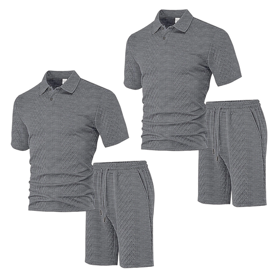 🥳2026 HOT SALE🥳💞50K+ SOLD!💥👴🩳50% OFF! Men's Diamond Print 2-Piece Set – Ready in seconds! Soft, breathable top with easy shorts. No fuss, just style. Perfect for garden BBQs or coffee dates. ☀️👕