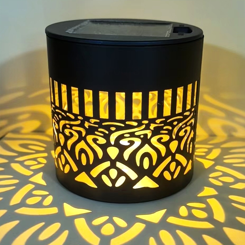 ☀️ Solární mandala světlo do zahrady &  terasa – stojací lampa 2 v 1 &  nástěnné svítidlo – Dekorativní světelná dekorace s vintage efektem – Nerezové &  odolný