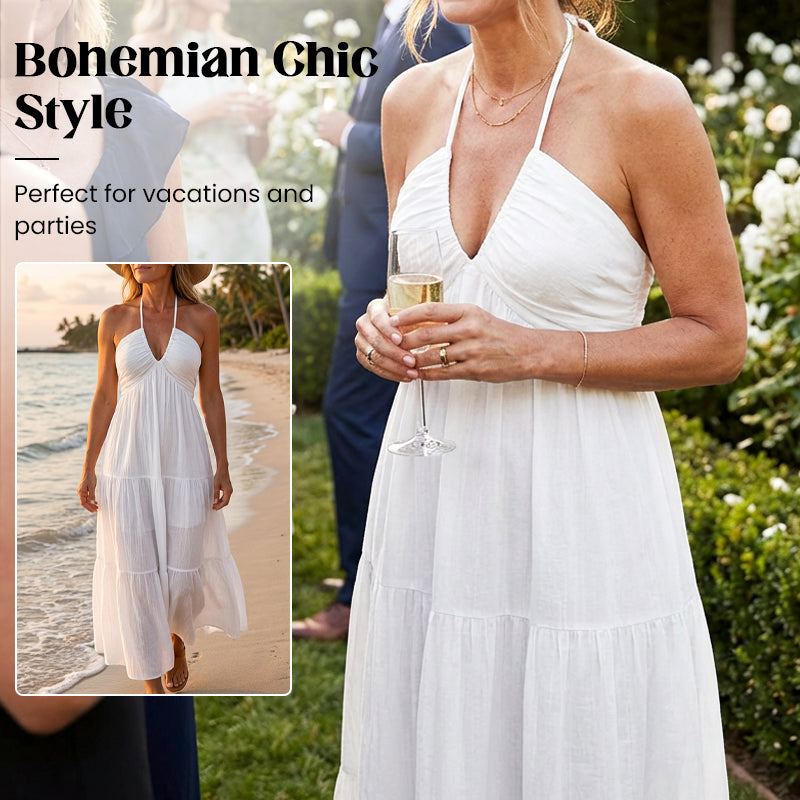 🔥 Today only!💞 Women's Plain Dress,60% off❗ Summer Clothes Women, Casual Basic Loose Fit Sleeveless Dress