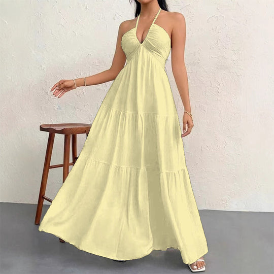 🔥 Today only!💞 Women's Plain Dress,60% off❗ Summer Clothes Women, Casual Basic Loose Fit Sleeveless Dress