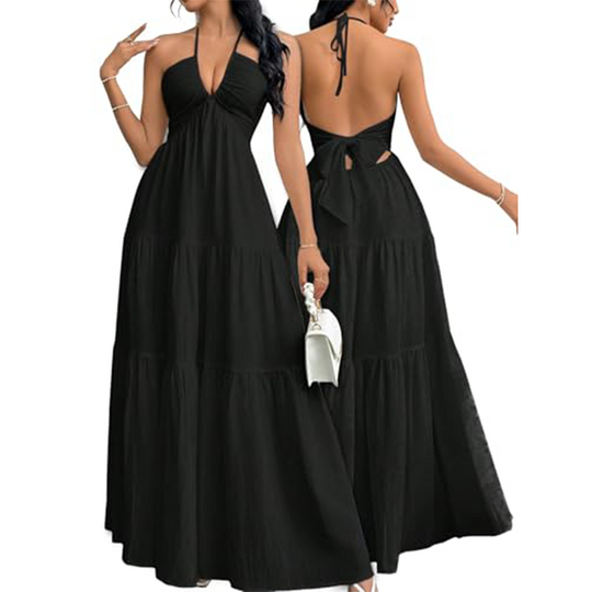 🔥 Today only!💞 Women's Plain Dress,60% off❗ Summer Clothes Women, Casual Basic Loose Fit Sleeveless Dress