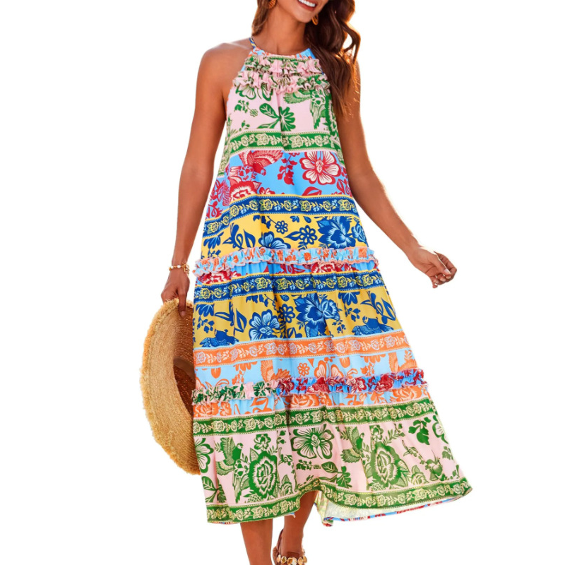 💕SPRING HOT SALE 50% OFF💕Women's Charming Loose Bold Print Dresses