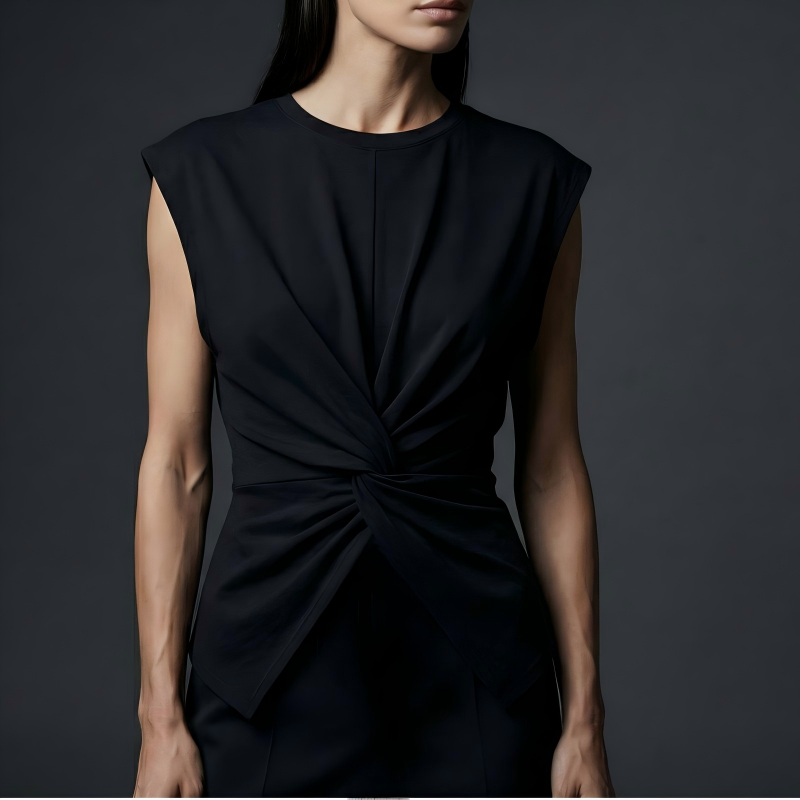💕 New Arrival 💕50%OFF!  Cross-Wrap & Tie-Back Sleeveless Top
