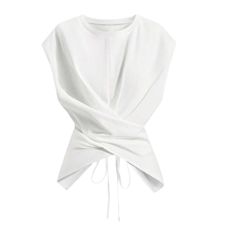 💕 New Arrival 💕50%OFF!  Cross-Wrap & Tie-Back Sleeveless Top