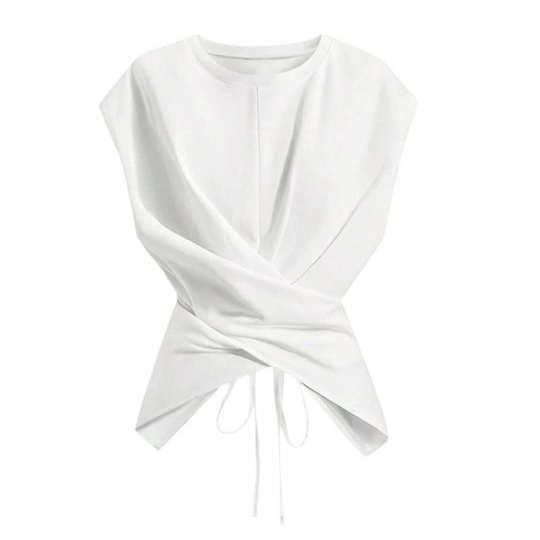 💕 New Arrival 💕50%OFF!  Cross-Wrap & Tie-Back Sleeveless Top
