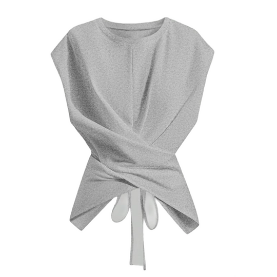 💕 New Arrival 💕50%OFF!  Cross-Wrap & Tie-Back Sleeveless Top