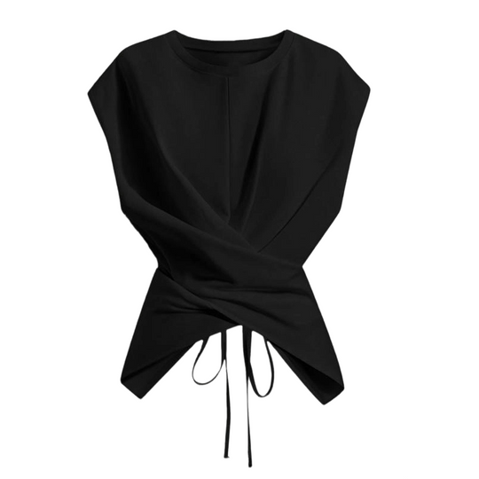 💕 New Arrival 💕50%OFF!  Cross-Wrap & Tie-Back Sleeveless Top