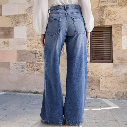 🔥2026 Hot sale &30% OFF🔥 Women's Vintage High-Waist Wide-Leg Jeans