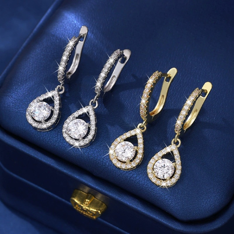 ✨2026 HOT SALE New Arrival🔥Limited Time Special Price !!🎉Elegant Teardrop Dangle Hoop Earrings