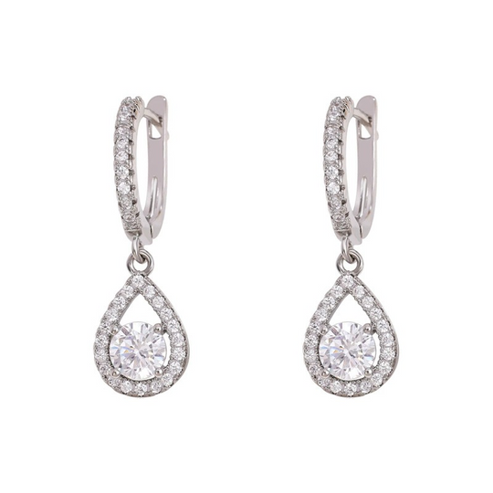 ✨2026 HOT SALE New Arrival🔥Limited Time Special Price !!🎉Elegant Teardrop Dangle Hoop Earrings