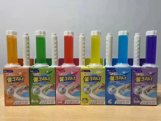 🥳New arrival 50% OFF!🥳💞50K+ SOLD!🚽 Toilet Cleaning Gel with 84-Flower Stamp