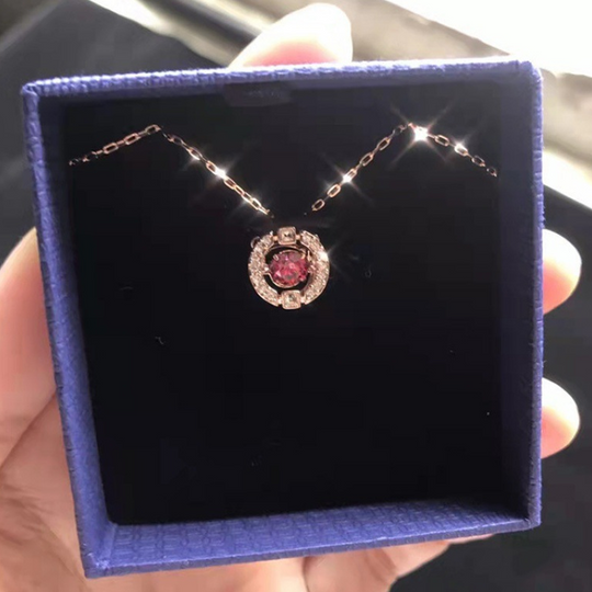 Sweatproof Plated Sparkling Dance Rhinestone Necklace