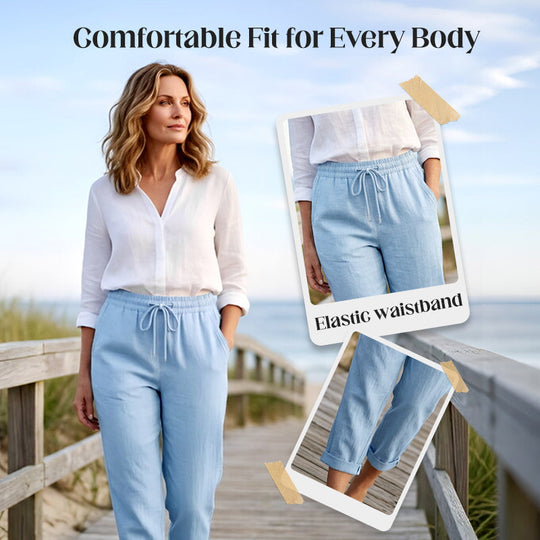 👖 50% OFF NOW ! ⚡ Casual Cotton and Linen Pants for Women – Skin-friendly Breathable, Loose Fit & All-match Daily Wear Design ☁️