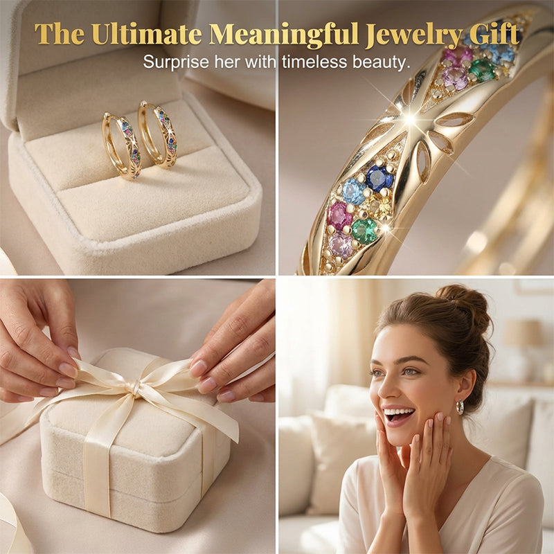 🔥Limited Time Special Price !!🎉Sparkling Zircon Hollow Hoop Earrings