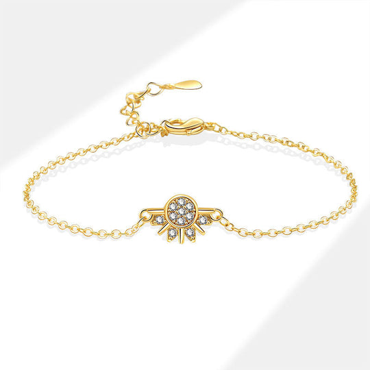✨2026 HOT SALE✨Sun and Moon Pendant Necklace with Rhinestones