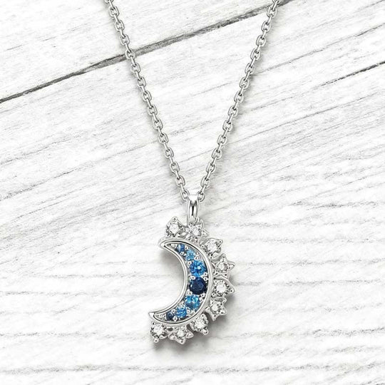 ✨2026 HOT SALE✨Sun and Moon Pendant Necklace with Rhinestones