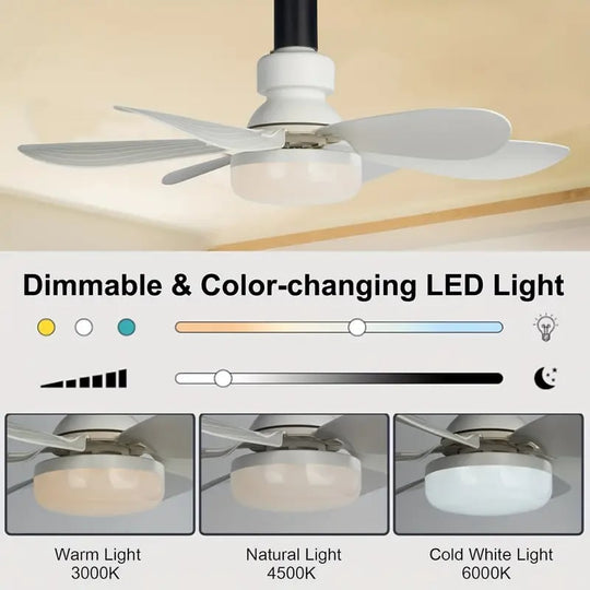 ⏳LAST DAY SALE 🔥40W LED Ceiling Fan Light – 20.5” Ultra-Quiet with Remote 🎯 | E27 + FREE B22 Adapter 🔌 | For Bedroom 😴, Kitchen 👩‍🍳 & Garage 🛠️
