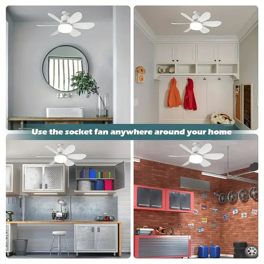 ⏳LAST DAY SALE 🔥40W LED Ceiling Fan Light – 20.5” Ultra-Quiet with Remote 🎯 | E27 + FREE B22 Adapter 🔌 | For Bedroom 😴, Kitchen 👩‍🍳 & Garage 🛠️
