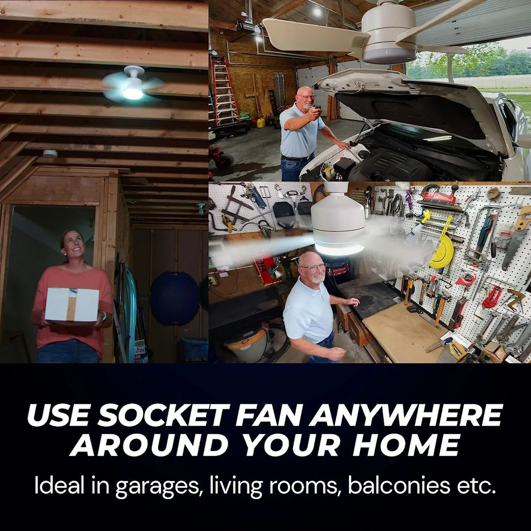 ⏳LAST DAY SALE 🔥40W LED Ceiling Fan Light – 20.5” Ultra-Quiet with Remote 🎯 | E27 + FREE B22 Adapter 🔌 | For Bedroom 😴, Kitchen 👩‍🍳 & Garage 🛠️