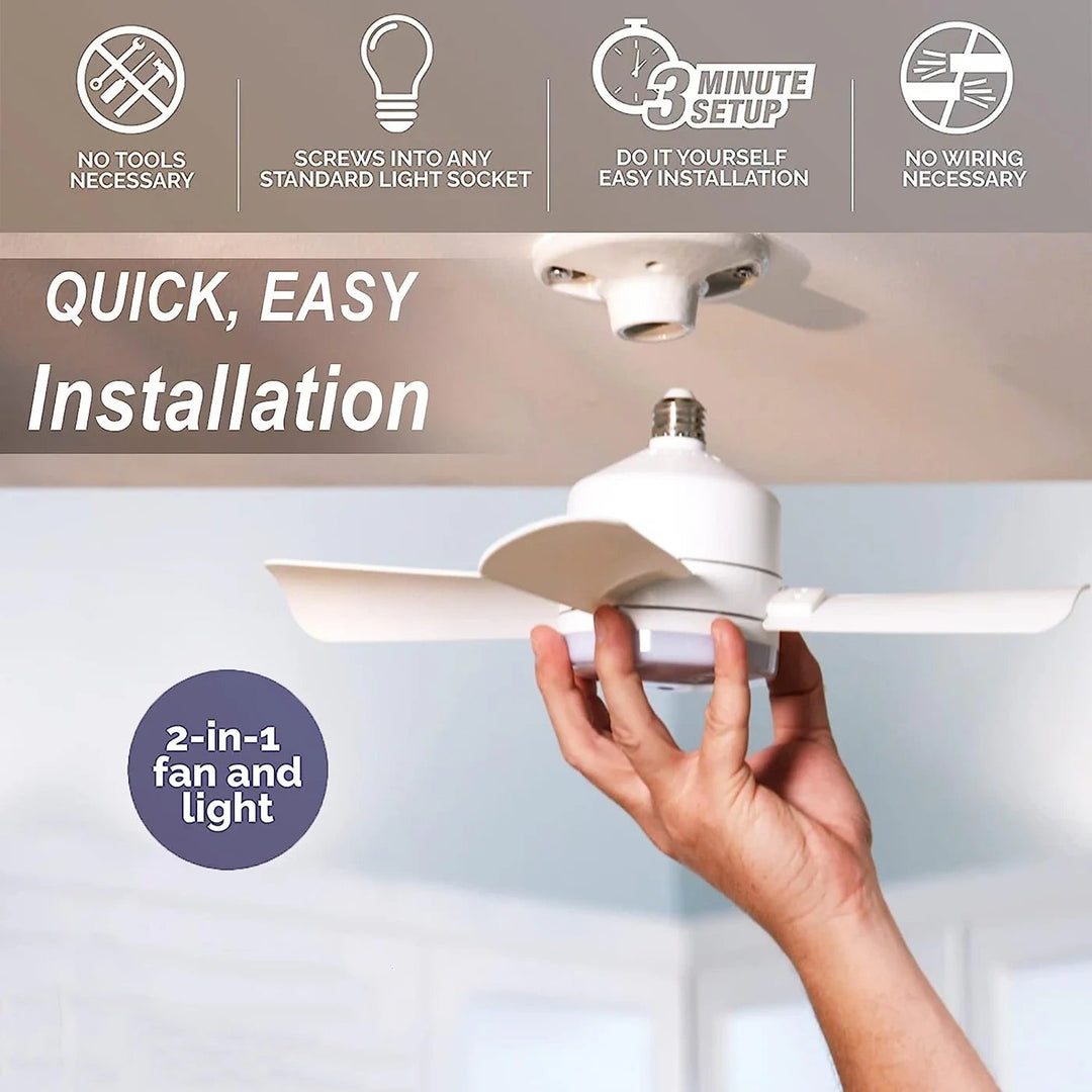 ⏳LAST DAY SALE 🔥40W LED Ceiling Fan Light – 20.5” Ultra-Quiet with Remote 🎯 | E27 + FREE B22 Adapter 🔌 | For Bedroom 😴, Kitchen 👩‍🍳 & Garage 🛠️