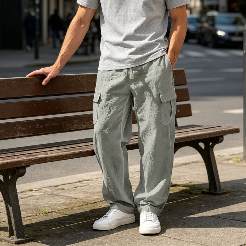📢📢50% OFF !! ⏰Men's Cotton Linen Cargo Pants