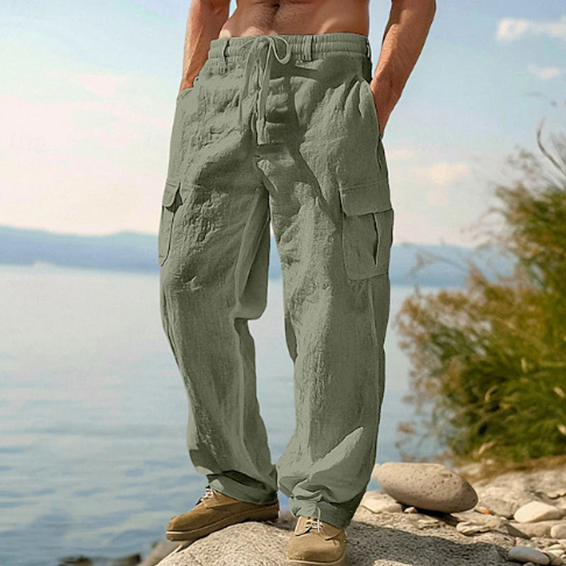 📢📢50% OFF !! ⏰Men's Cotton Linen Cargo Pants
