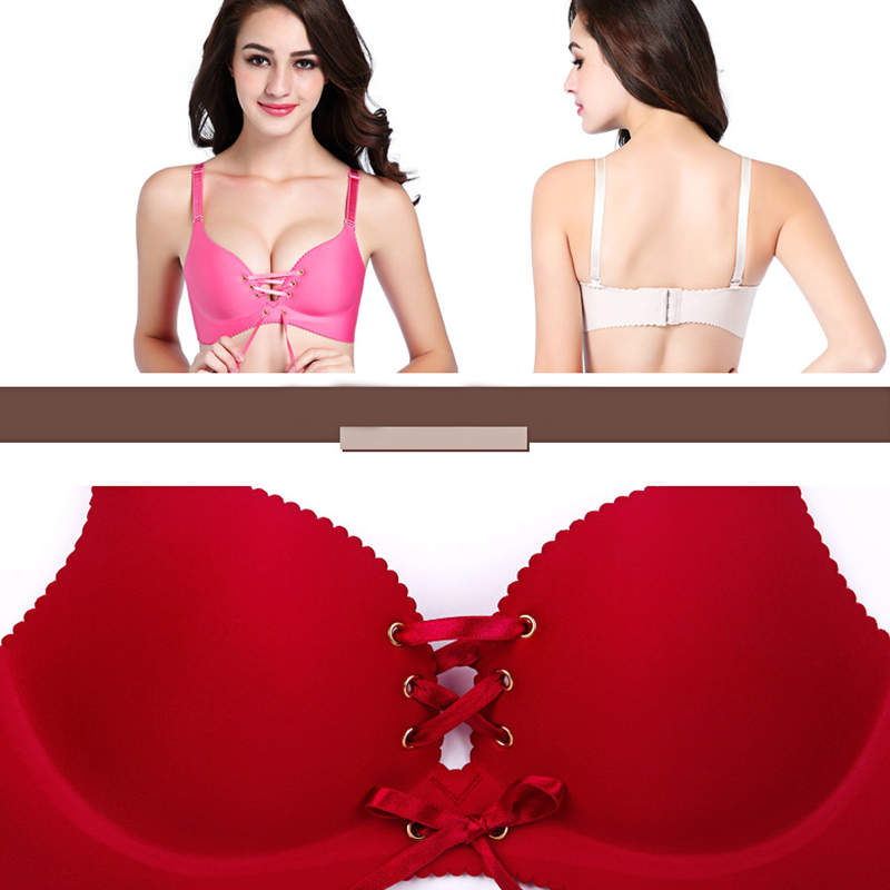 Drawstring Push Up Bra | Instant Cleavage & Anti-Sagging |  Wireless Strapless Bras Comfort Bra
