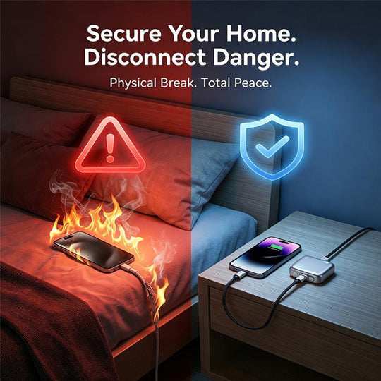 ⚡ AI Auto-Disconnect Charger – 140W Fast Charging & Battery Protection – Safe Overnight Charge & Smart Chip – Universal Compatibility 💻