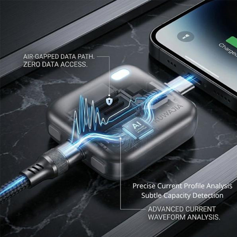 ⚡ AI Auto-Disconnect Charger – 140W Fast Charging & Battery Protection – Safe Overnight Charge & Smart Chip – Universal Compatibility 💻