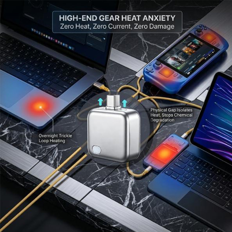 ⚡ AI Auto-Disconnect Charger – 140W Fast Charging & Battery Protection – Safe Overnight Charge & Smart Chip – Universal Compatibility 💻