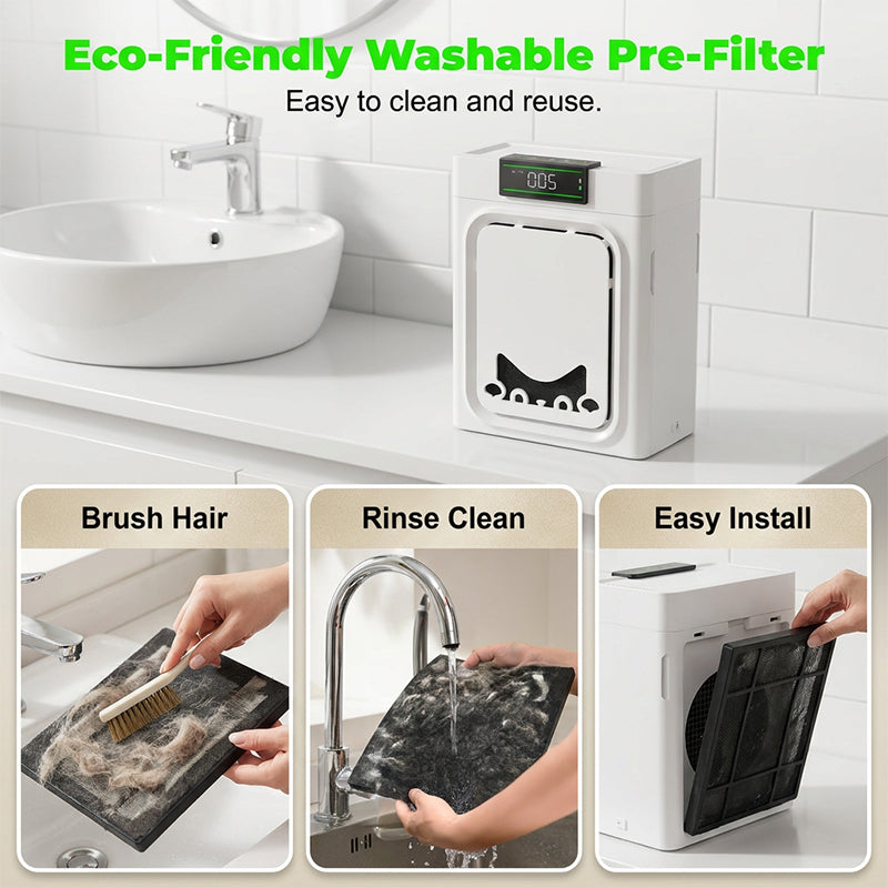 ⏳Limited Time Special Price⏰Pet Air Purifier with Washable Filter
