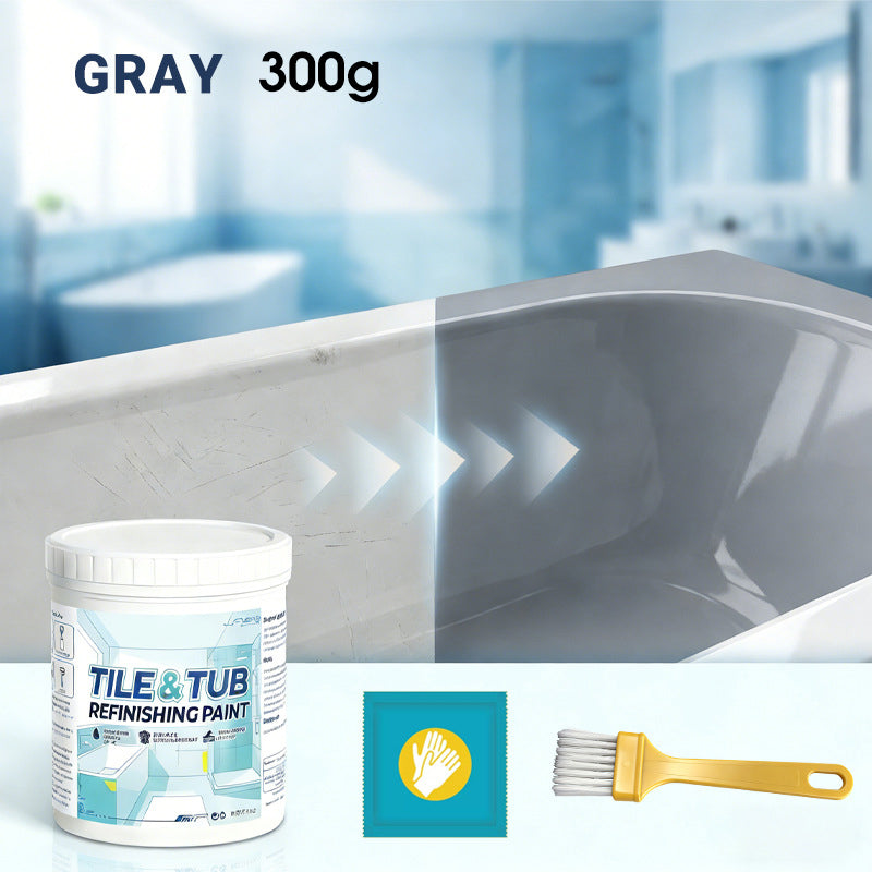 ✨New Arrival 50% OFF🛁🎨 Tile & Tub Refinishing Paint Kit – Waterproof, anti‑slip finish. Covers stains & cracks. Easy DIY, no pro needed. ✨🛡️