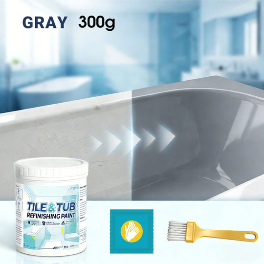 ✨New Arrival 50% OFF🛁🎨 Tile & Tub Refinishing Paint Kit – Waterproof, anti‑slip finish. Covers stains & cracks. Easy DIY, no pro needed. ✨🛡️