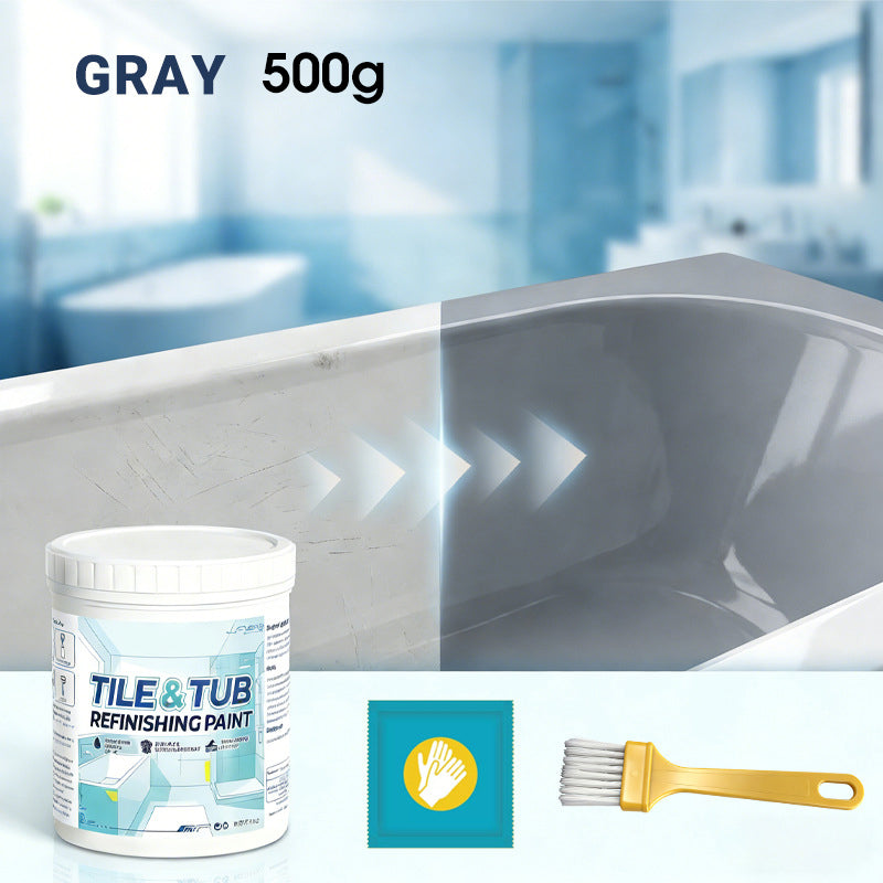✨New Arrival 50% OFF🛁🎨 Tile & Tub Refinishing Paint Kit – Waterproof, anti‑slip finish. Covers stains & cracks. Easy DIY, no pro needed. ✨🛡️