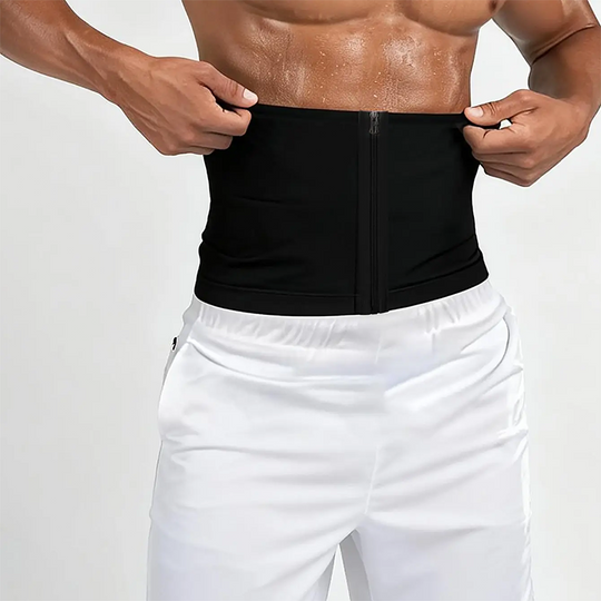 ✨New Arrival 50% OFF🏃‍♂️ Men's Waist Trainer Sweat Belt – Compression, Trimmer, Sauna Effect ✨